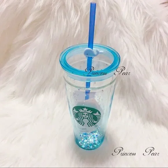 Starbucks Korea Glitter Whale Glass Tumbler - Picture 13 of 13